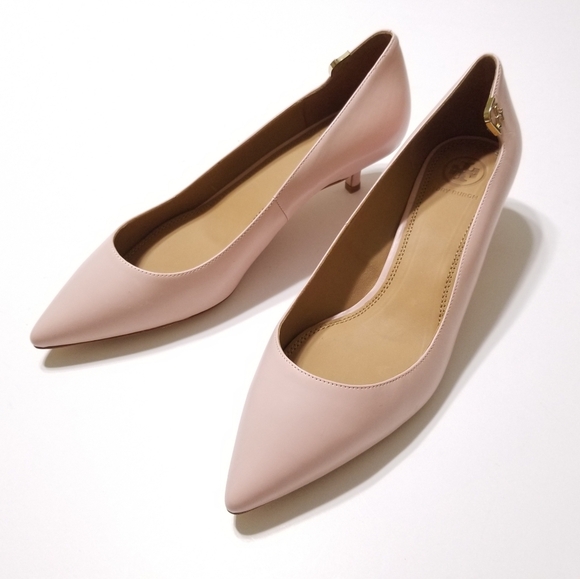 NIB Tory Burch Elizabeth Pump 40MM Leather Sea Shell Pink Size 8.5, 9 $278 - Picture 5 of 15